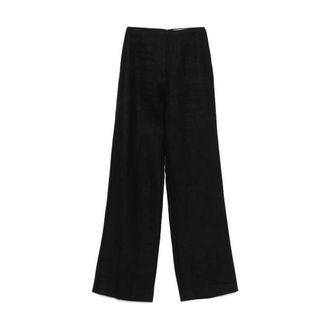 Faithfull The Brand Wide Trousers, female, Black, L, Black Fashion Dress