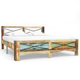 vidaXL Vidaxl - Estructura De Cama De Madera Maciza Reciclada 180x200 Cm