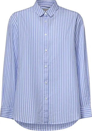 MC2 Saint Barth Overhemden, Dames, Blauw, L, Katoen, Poplin Shirt