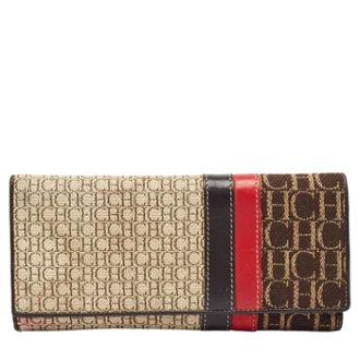 Carolina Herrera Pre-owned Wallets, female, Multicolor, Size: ONE SIZE Pre-owned Canvas wallets