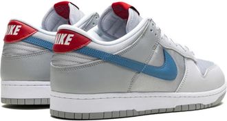 Nike Womens Dunk Low Qs Surfer Sneakers Silver Leather Rubber Sole