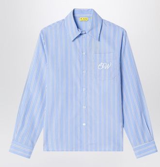 Off-white Light blue striped cotton shirt