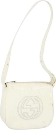 Gucci Pre-owned Cross Body Bags, female, White, Size: ONE SIZE Pre-owned Vintage Crossbody Bag