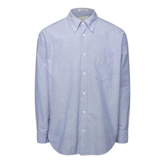 GANT Mens Contrast Collar Shirt in MYOSOTIS BLUE - Size X-Large