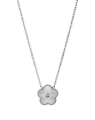 Adornia Adornia Stainless Steel 5-Leaf Clover Pendant Necklace