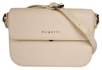 Bugatti Umh&auml;ngetasche BUGATTI ALMATA, Damen, Gr. B/H/T: 25cm x 17cm x 9cm onesize, beige, Kunstfaser, leicht gl&auml;nzend, unifarben, Taschen Umh&auml;ngetasche