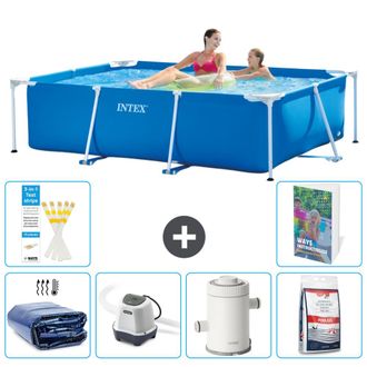 Intex Piscina Con Estructura Rectangular - 220x150x60 Cm - 7-piezas S155