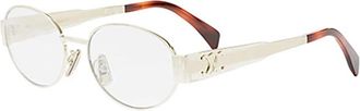 Celine Metalen optische monturen voor vrouwen - Dames - Brillen - Grijs - 53 MM - Accessoires