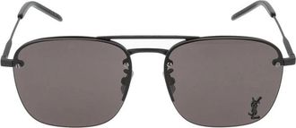 Saint Laurent Zwarte Modieuze Zonnebril SL 309 M - Dames - Zonnebrillen - Zwart - 57 MM - Accessoires