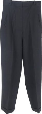 Jacquemus Pre-owned Womens La Bomba Straight-Leg Trousers in Black Cotton - Size EU 34 (Womens)