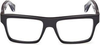 Christian Louboutin 54mm Rectangular Optical Glasses in Black at Nordstrom
