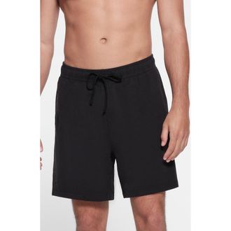 SKIMS Stretch Cotton Blend Jersey Lounge Shorts in Obsidian at Nordstrom, Size X-Small