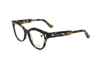 Calvin Klein Womens 53mm Blue Havana Opticals