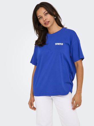 Only ONLVIVVI LIFE S/S LOVELY TOP JRS Baumwolle, regular fit, Rundhals