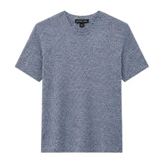 Michael Kors T-Shirts, male, Blue, Size: XL Maglia in filo M/M
