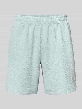 Puma Shorts mit Logo-Stitching in Hellblau, Gr&ouml;&szlig;e XXL