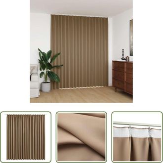 vidaXL Tenda per camera da letto - Tenda Oscurante con Ganci Grigio Talpa 290x245 cm