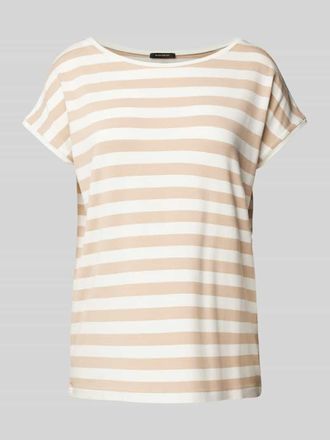 More & More More & More T-Shirt mit U-Boot-Ausschnitt in Beige, Gr&ouml;&szlig;e 42