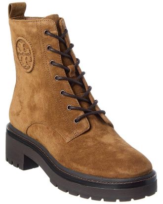 Tory Burch Miller Lug Sole Suede Bootie
