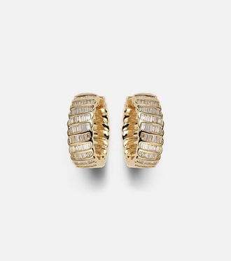 Anita Ko Zoe 18kt gold hoop earrings with diamonds