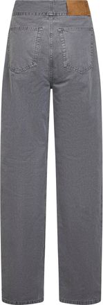Maison Margiela Womens Grey Denim Straight-Leg Jeans Cotton