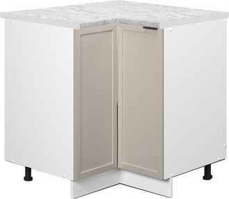 Vicco Armario De Esquina Fame-line, Grisbeige, 80.5 Cm, Et M&aacute;rmol