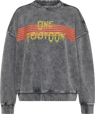 One Teaspoon Felpa con borchie - Grigio