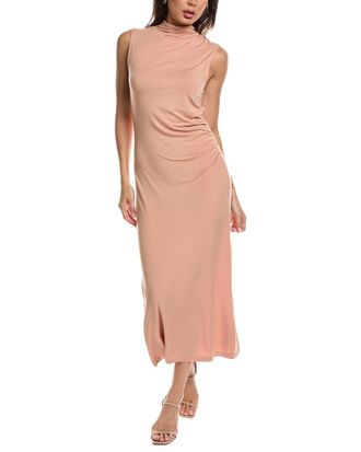 Vince Turtleneck Ruched Dress