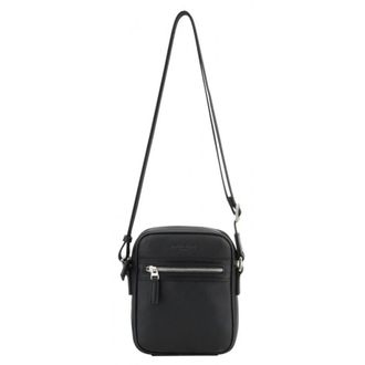 Pourchet Tassen, Heren, Zwart, ONE Size, Leer, Ethan Crossbody Tas
