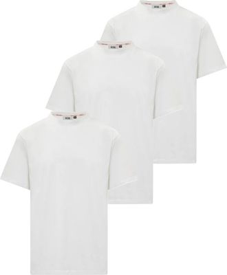 GCDS Logo Print Crewneck T-shirt Pak - Heren - T-shirts - Wit - M - Tops