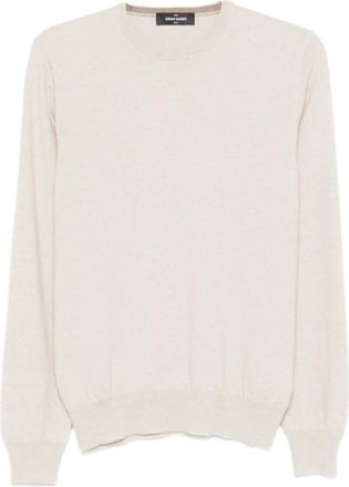 Gran Sasso Witte Sweater Collectie - Heren - Cashmere truien - Wit - S - Truien & Vesten