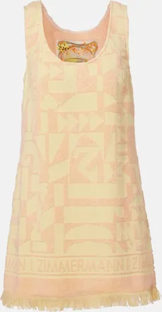 Zimmermann Solstice Towelling cotton terry minidress