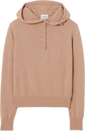Claudie Pierlot Hoodie met knopen - Beige