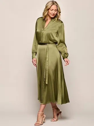 Mart Visser Ezra Blouse Olijfgroen Maxi