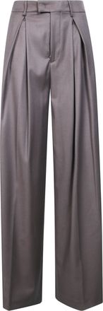 Berwich High-Waisted Wide-Leg Pleated Pants