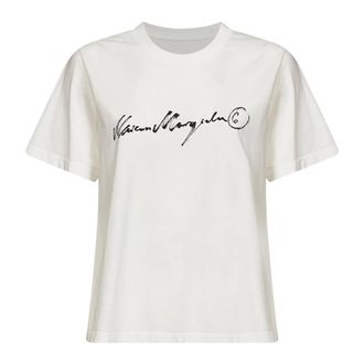 Maison Margiela Dames, Tops, Wit, Maat: XS Jersey
