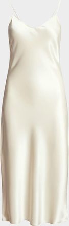 Polo Ralph Lauren Satin Midi Slip Dress