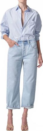 Citizens Of Humanity Dahlia Bow Leg Baby Roll Jeans In Frequency