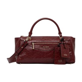 Guess Antonia Crossbody Tas - Dames - Tassen - Rood - Maat: ONE Size Leer