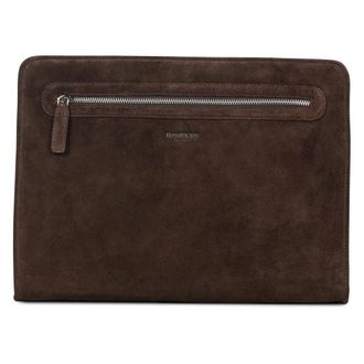 Howard London Tassen, Heren, Bruin, ONE Size, Leer, Laptop Sleeve Suede Kieran