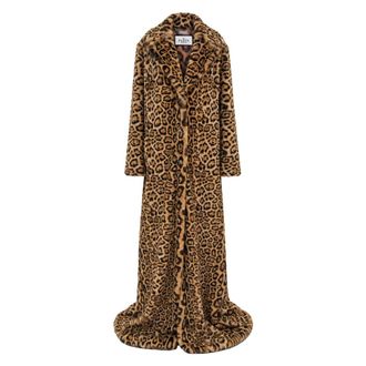 Philipp Plein Cappotto Lungo in Eco-Visone - - Coats - Donna - Marrone - L