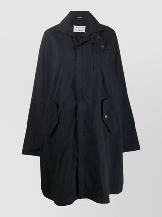 Maison Margiela long trench coat featuring flap pockets