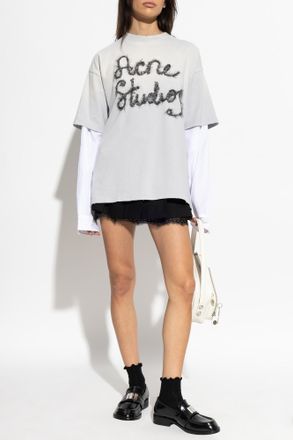 Acne Studios Pleated Skirt, Womens, Black