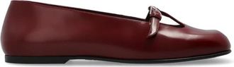 Nodaleto Leren balletflats - Dames - Ballerinas - Rood - 36 EU - Leer - Schoenen
