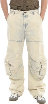 Diesel Faded Blue Loose Mid Rise Jeans