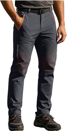 Generic Combat Military Trousers for Men Classic Fit Waterproof Durable Hiking Camping Trousers Thermal Zipped Pockets Knee Padded Cargo Pants Ideal for Work 