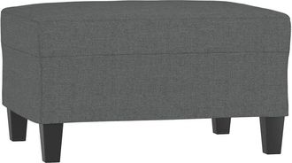 vidaXL Reposapiés de tela gris oscuro 70x55x41 cm Vidaxl