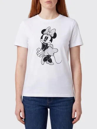 Liu Jo T-shirt in cotone con stampa Disney a contrasto