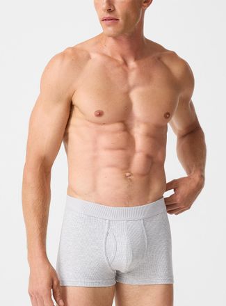 Le 31 Mens 3 ribbed stretch trunk Organic Cotton and recycled polyester