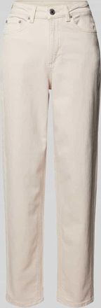 Vero Moda Mom Fit Jeans aus Baumwoll-Mix Modell TESSA in Ecru, Gr&ouml;&szlig;e 25/32